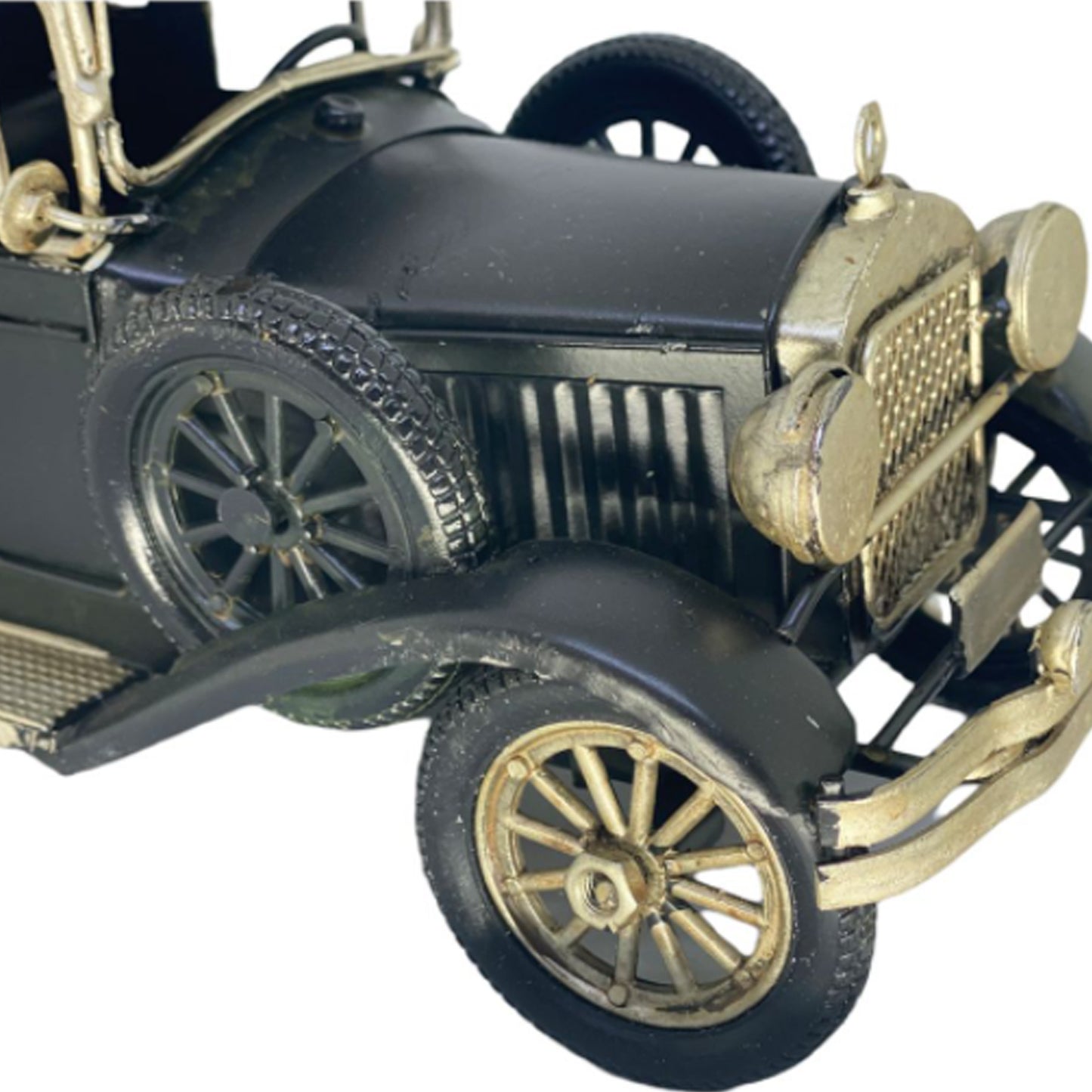 Adorno metálico camión vintage 26x10x13 cm.