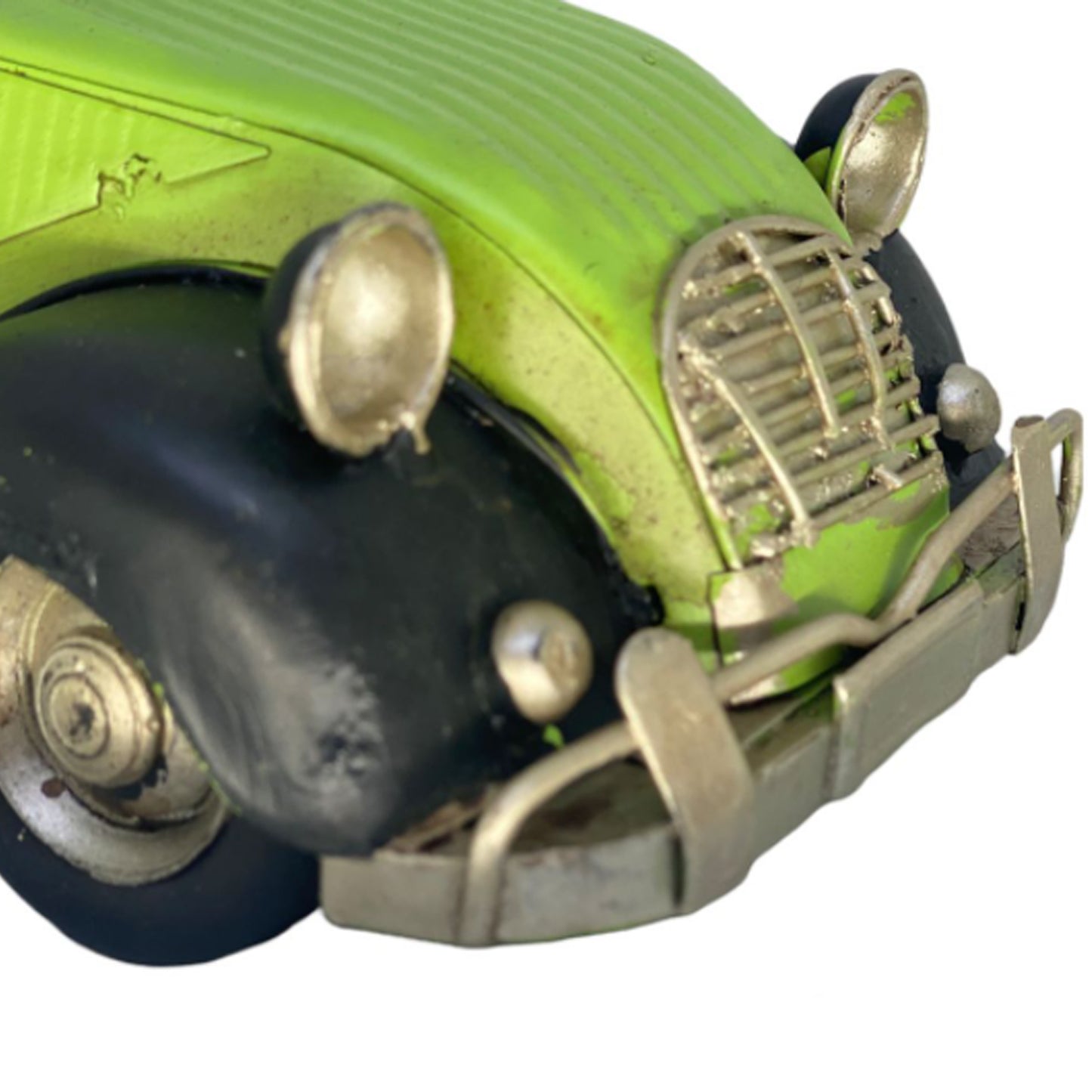 Adorno metálico auto vintage 26x11x10 cm.