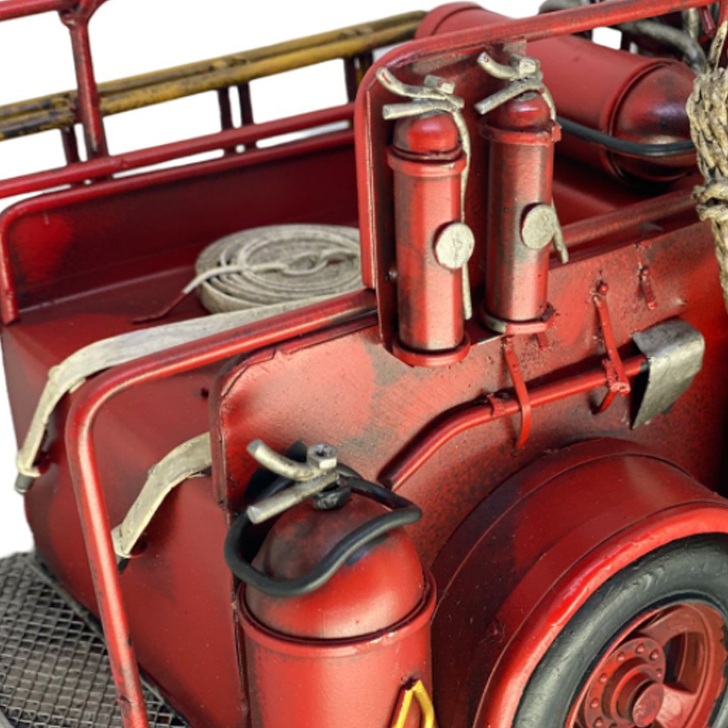 Adorno metálico camión vintage 36x13x15 cm.