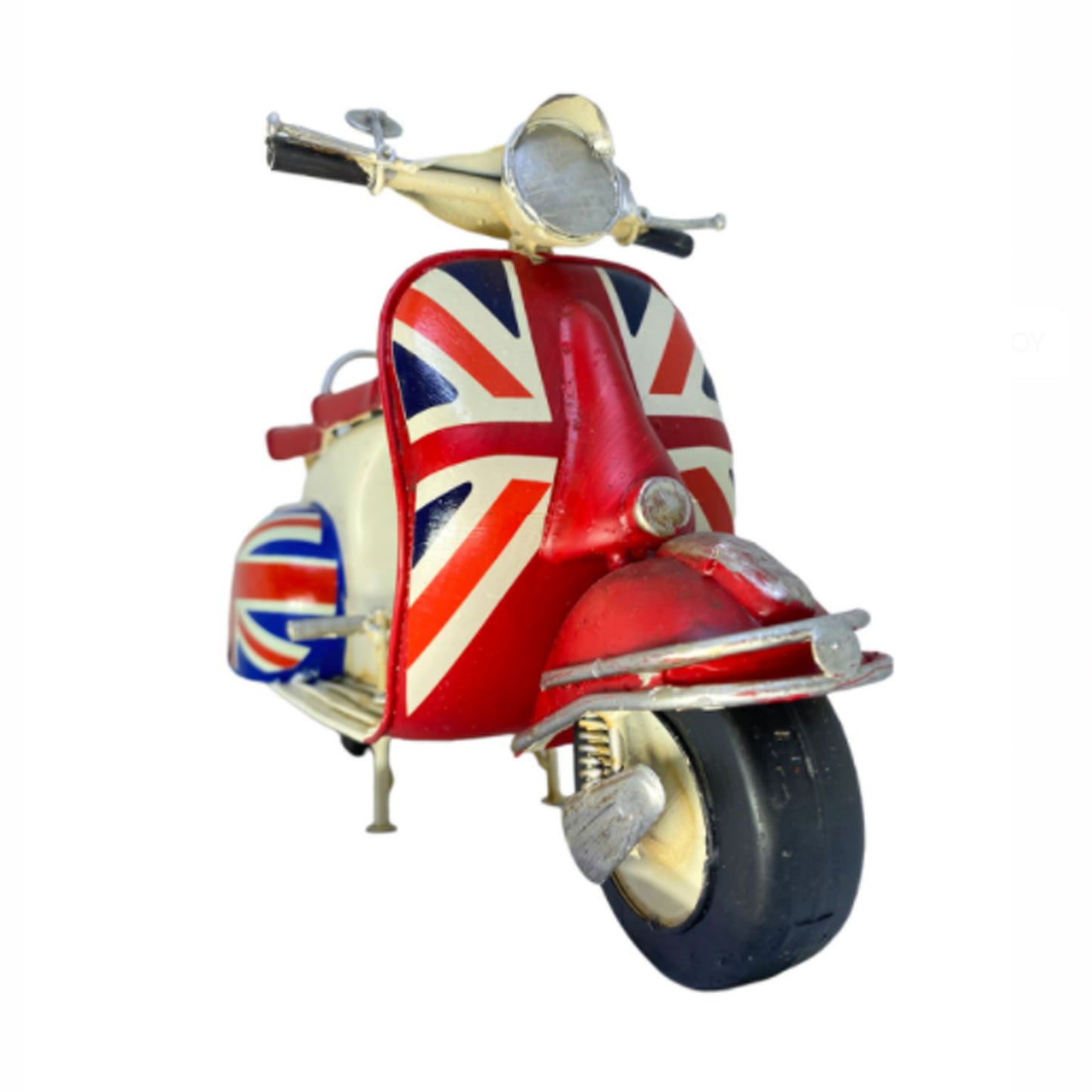 Adorno metálico moto vintage 28x11x16 cm.