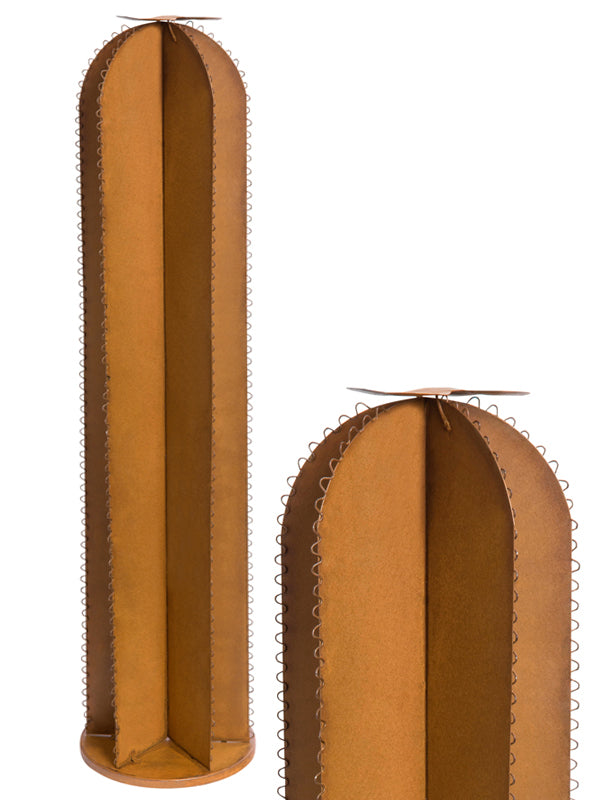 Adorno cactus metálico 61x15 cm