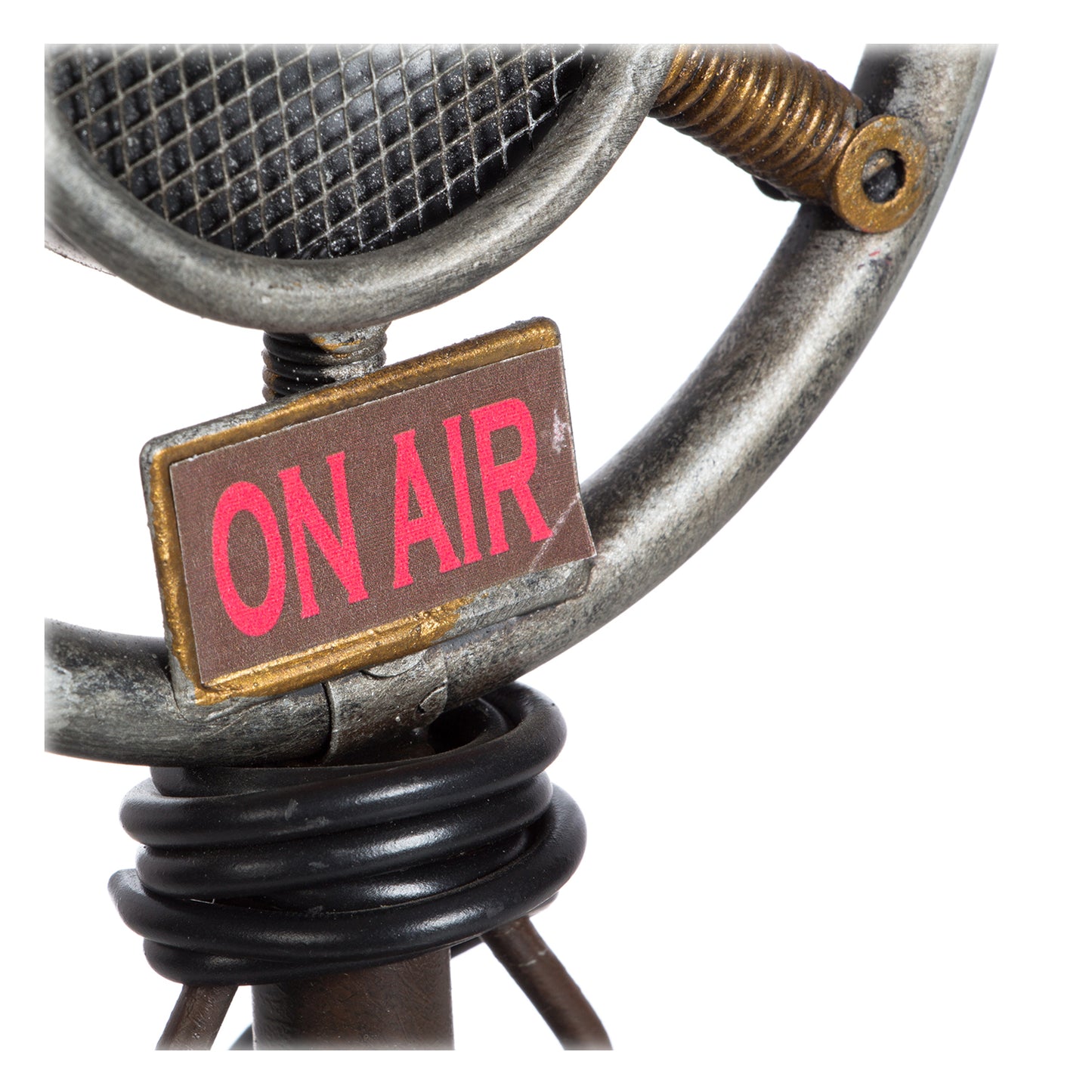 Adorno radio metálica 23x12 cm