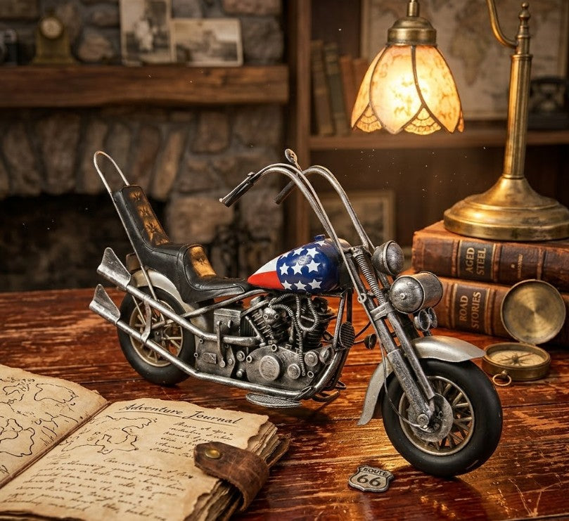 Adorno metálico moto vintage 38x12x20 cm. – Tienda VGO