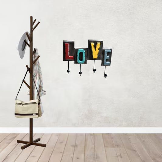 Perchero para colgar con 4 ganchos