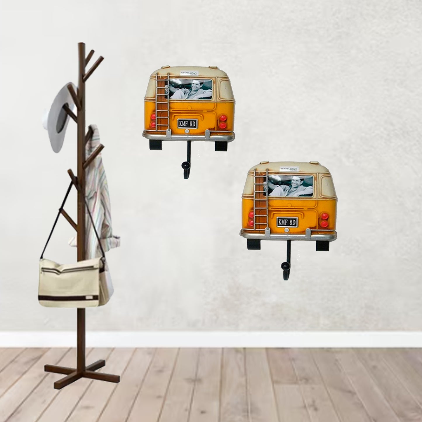 Adorno metal bus 1 Gancho