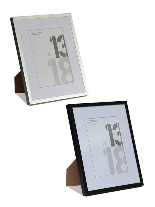 Marco aluminio con paspartú