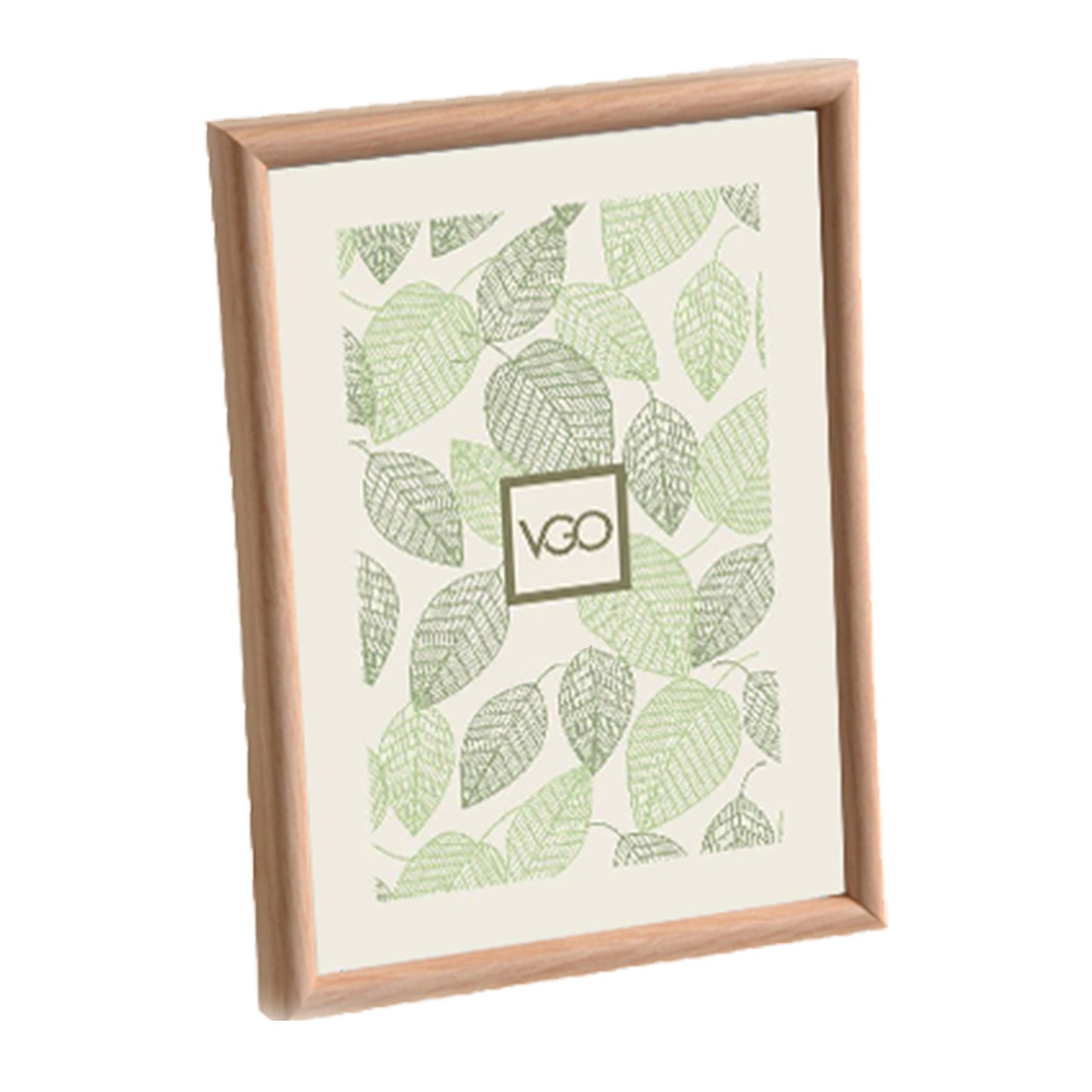 Marco plástico redondeado de terminacion madera