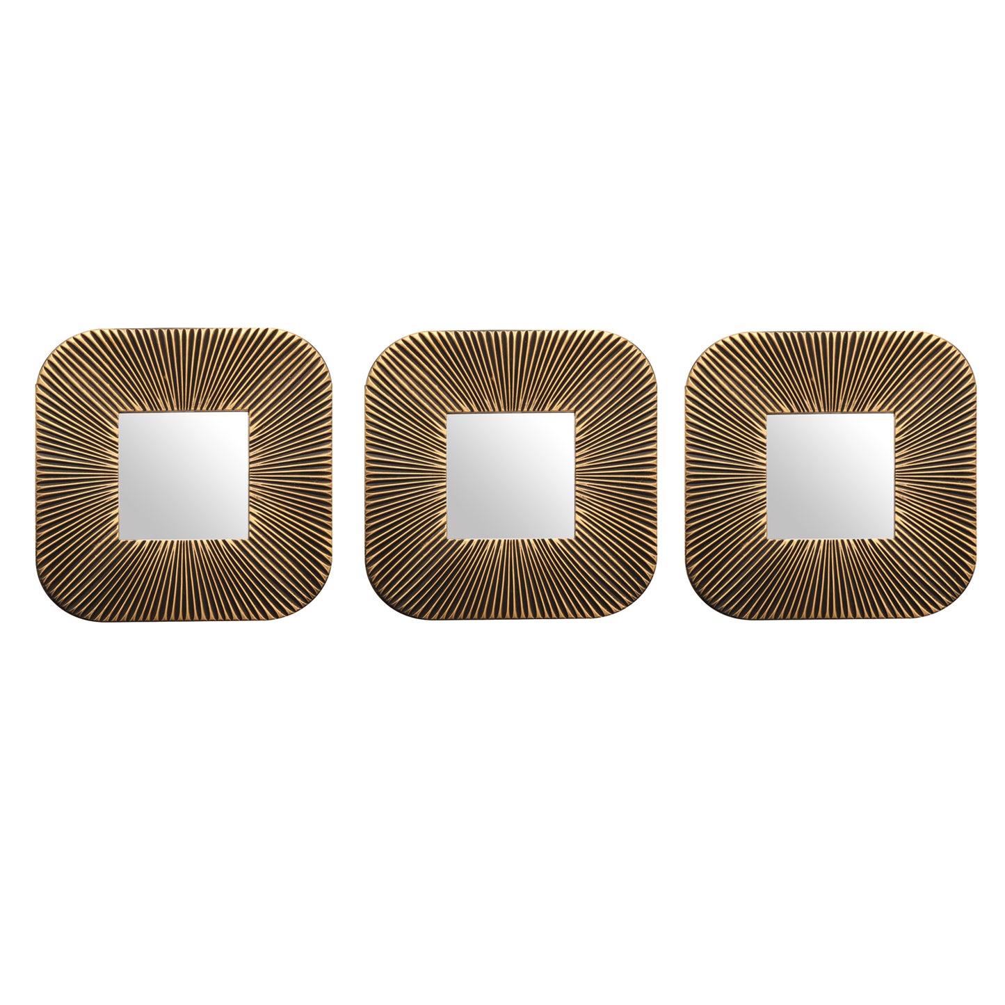 Set de 3 espejos cuadrados