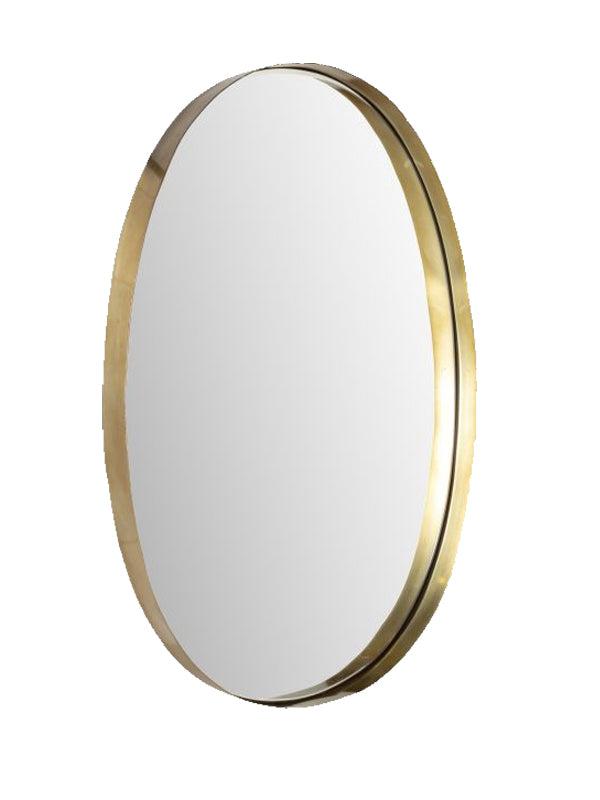 Espejo metalico ovalado 70x46 cm