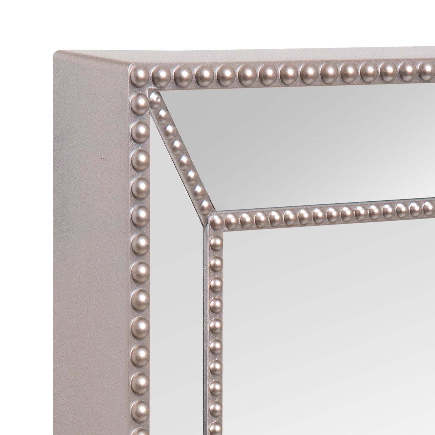 Espejo plástico borde espejado 52x42 cm