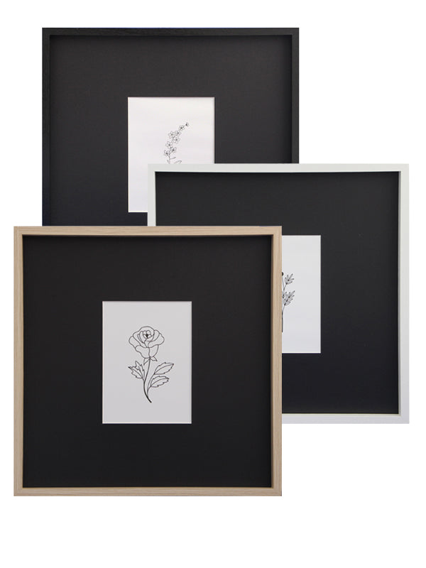 Marcos con paspartú ancho 13x18/30x30