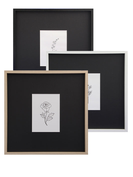 Marcos con paspartú ancho 13x18/30x30