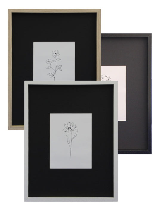 Marcos con paspartú ancho 15x20/30x40