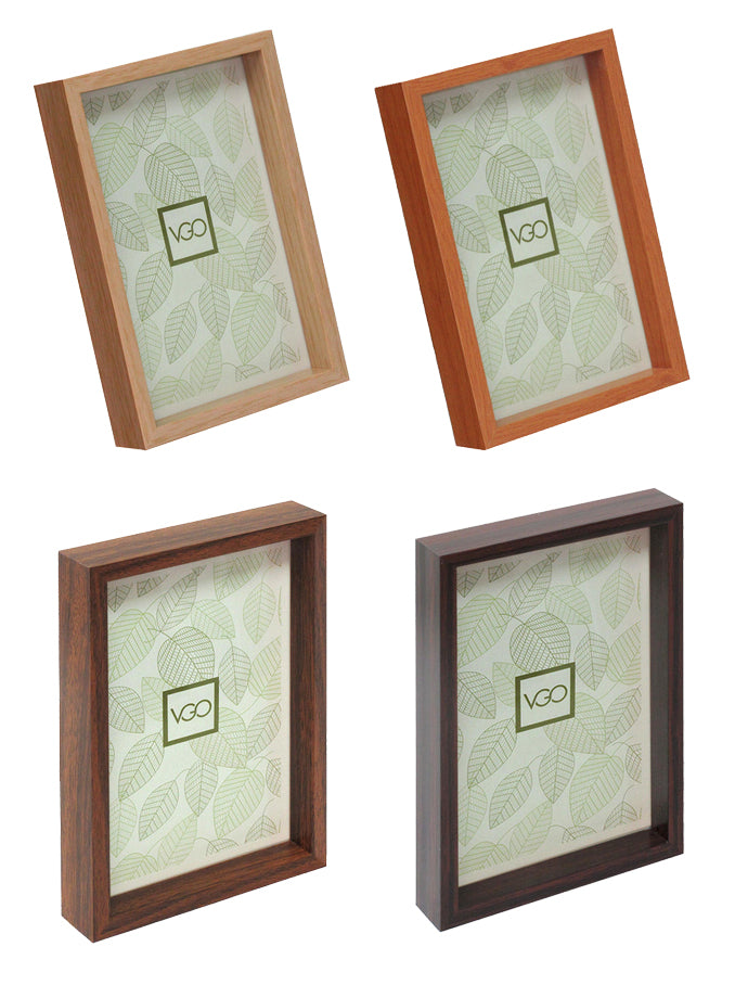 Marco de plástico símil madera mini Box