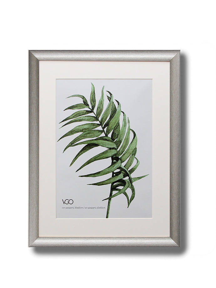 Marcos madera brilloso con paspartú