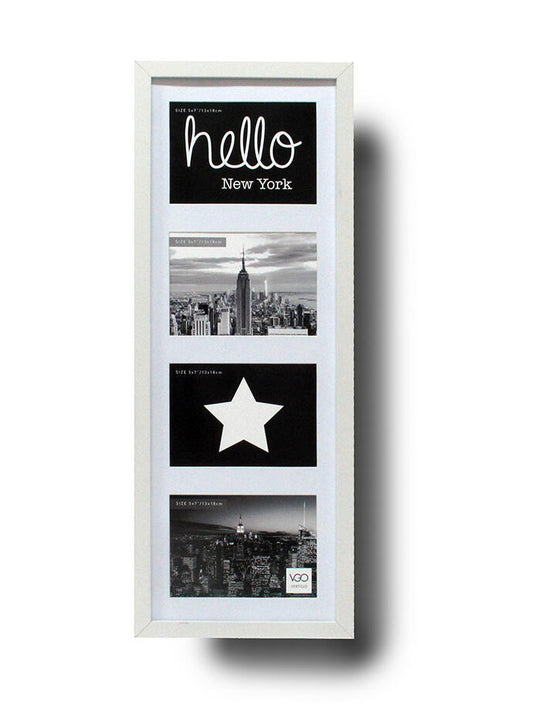 Marcos de madera cuádruples