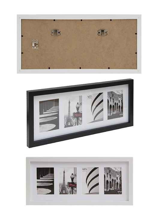 Marcos de madera cuádruples