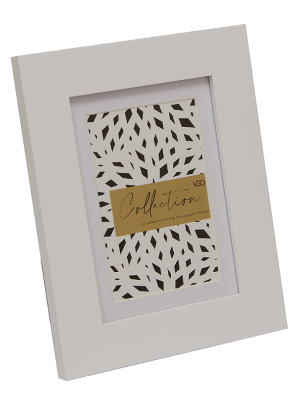 Marco madera plana con paspartú