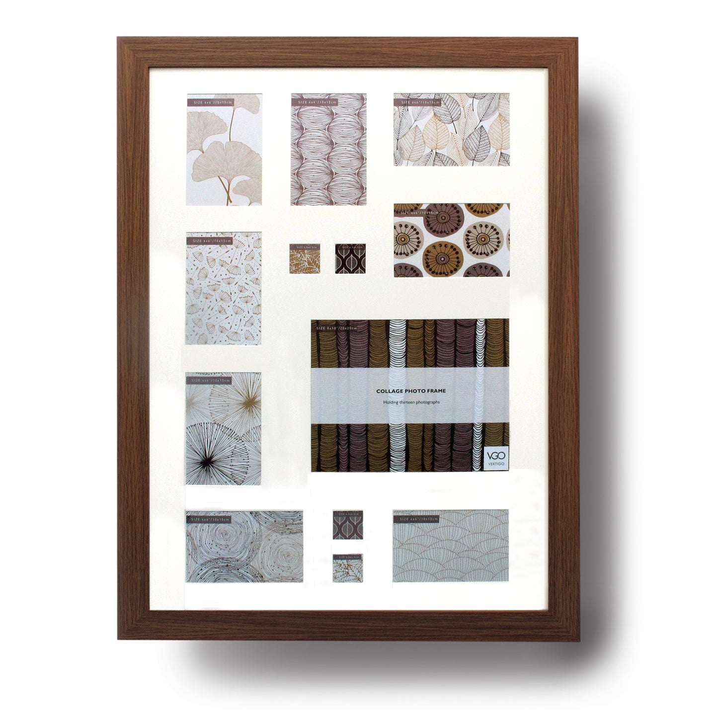 Marcos de madera collage con paspartú