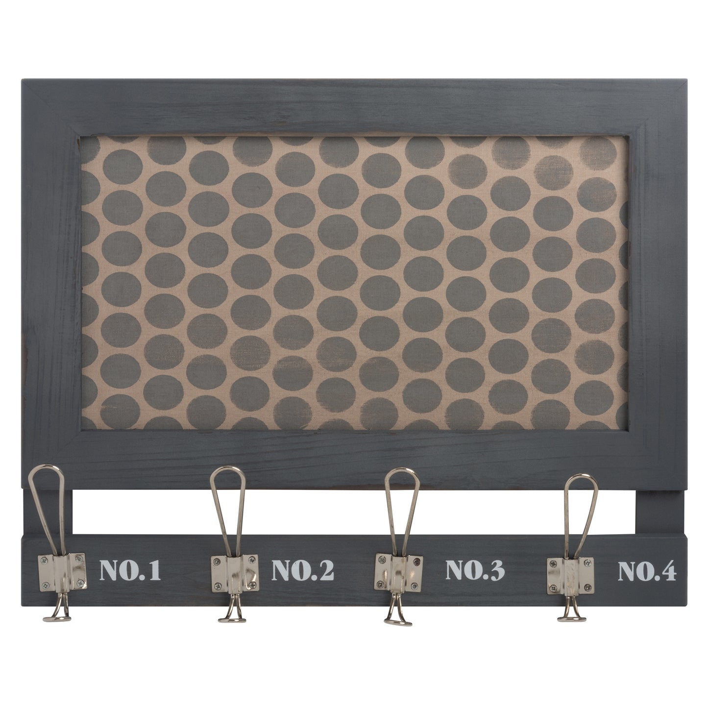 Adorno memo madera con 4 ganchos