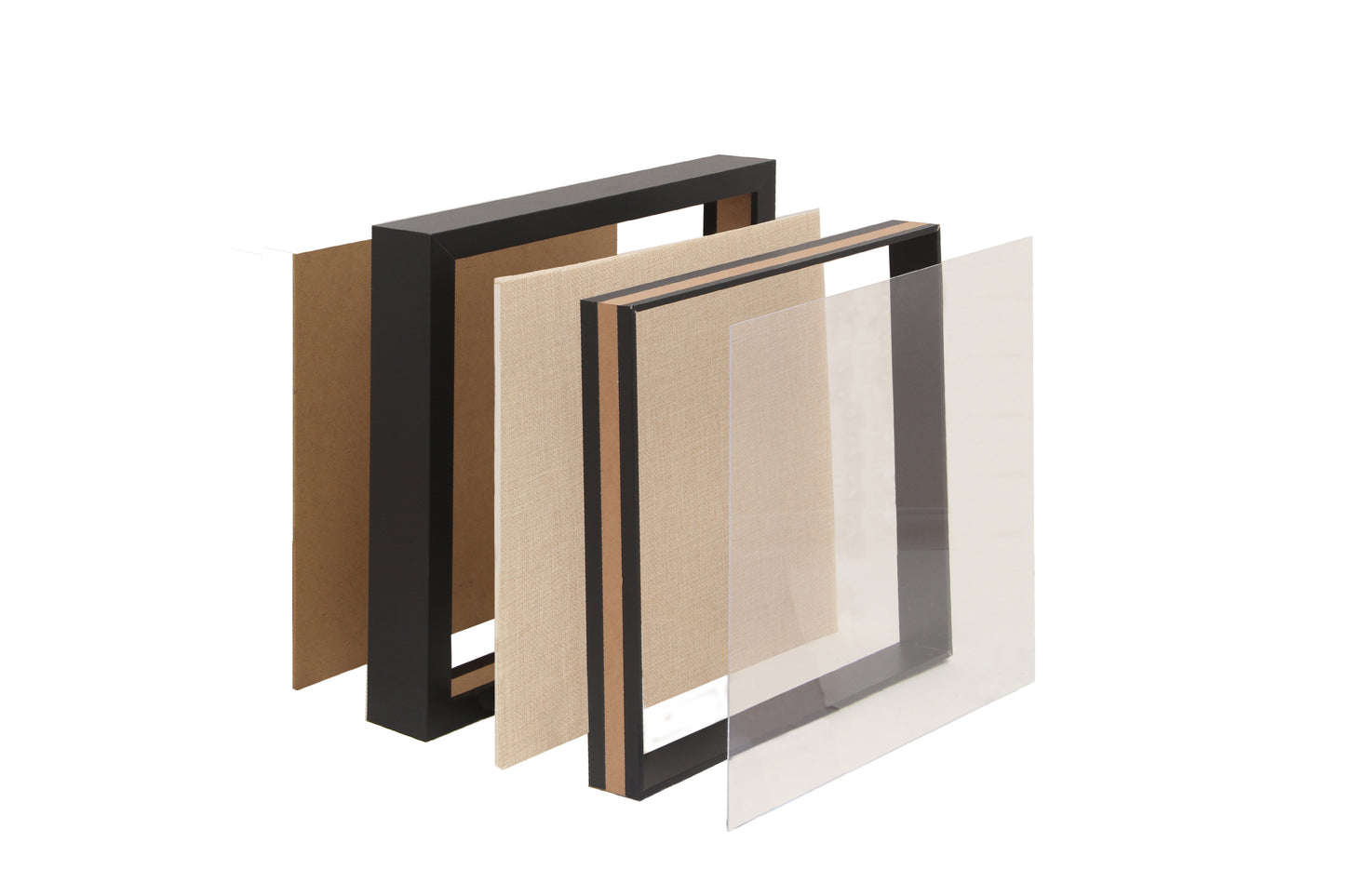 Marco ancho con acrilico shadow box (43 mm)