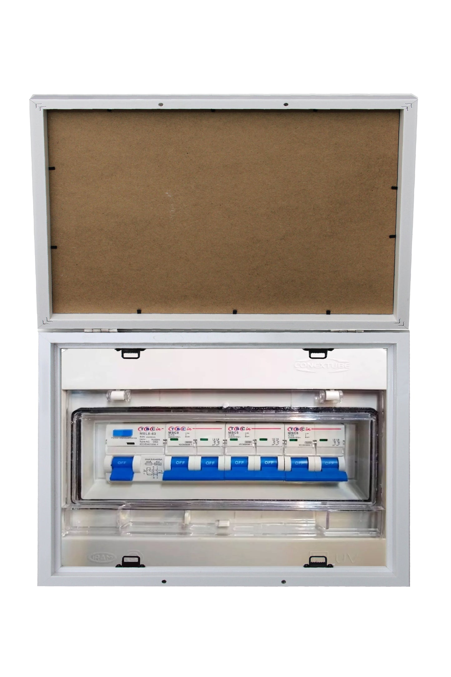 Marco múltiple 37x31 con bisagra cubre tablero eléctrico