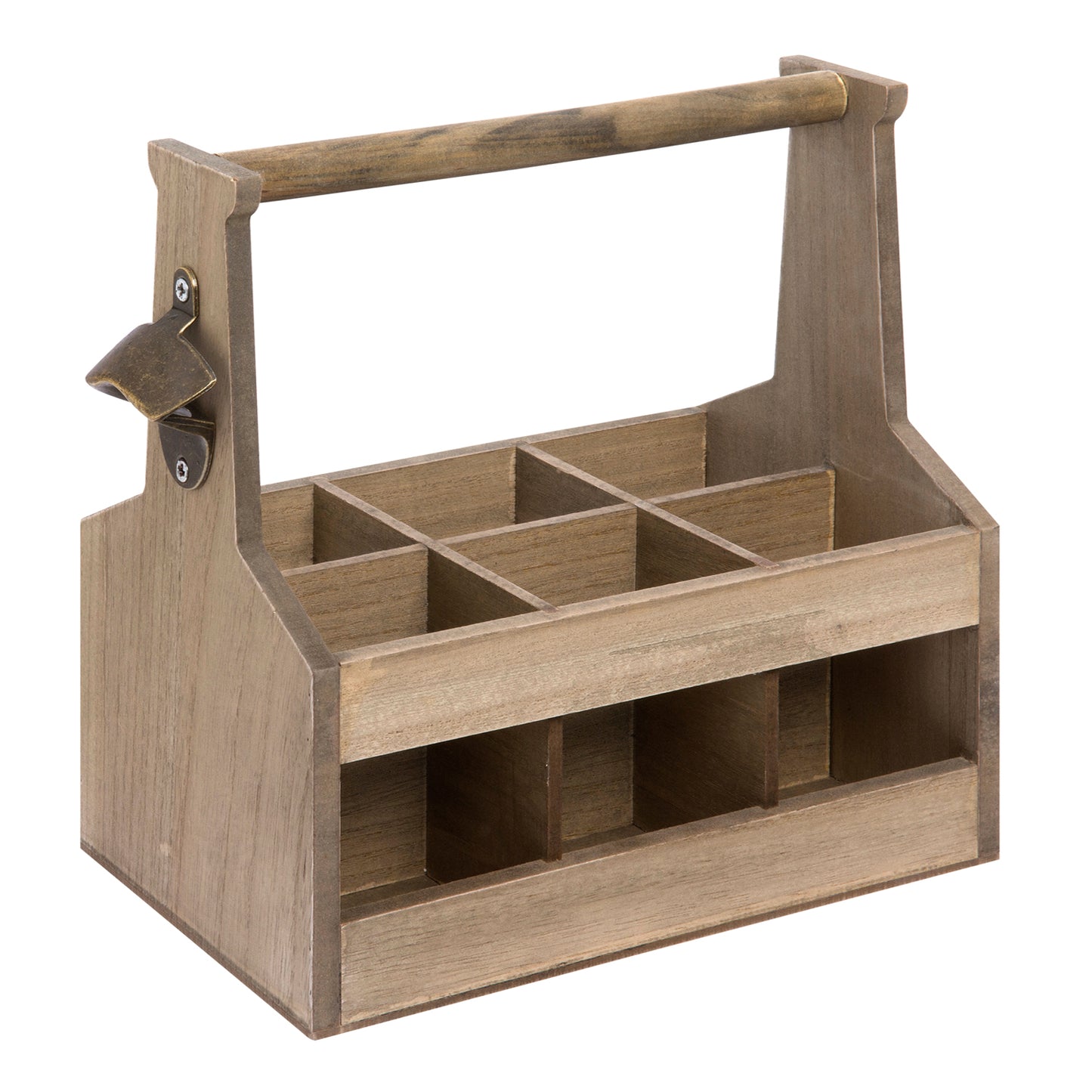 Porta 6 botellitas de cerveza con destapador