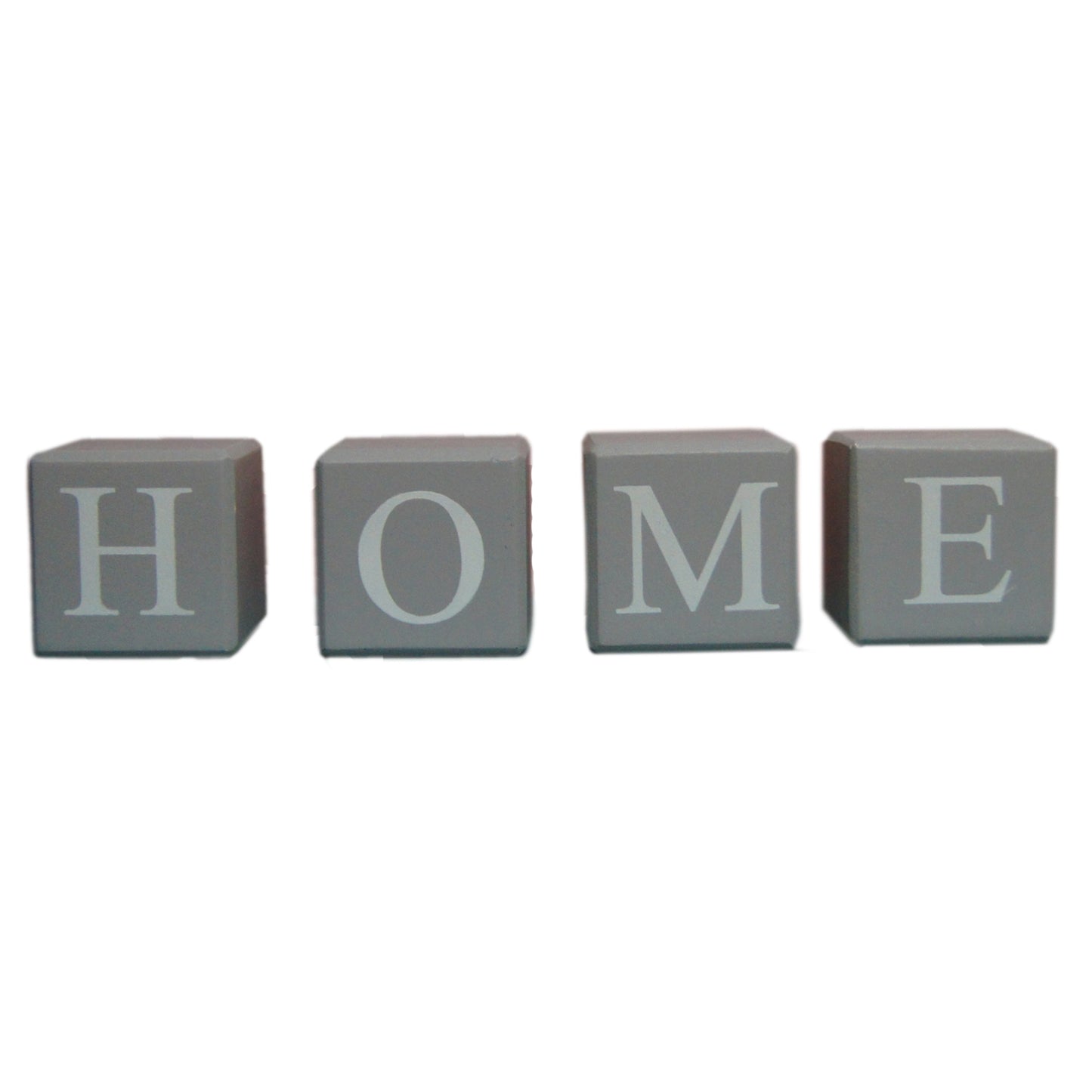 Set de 4 cubos madera con letras c/u 5x5 cm.