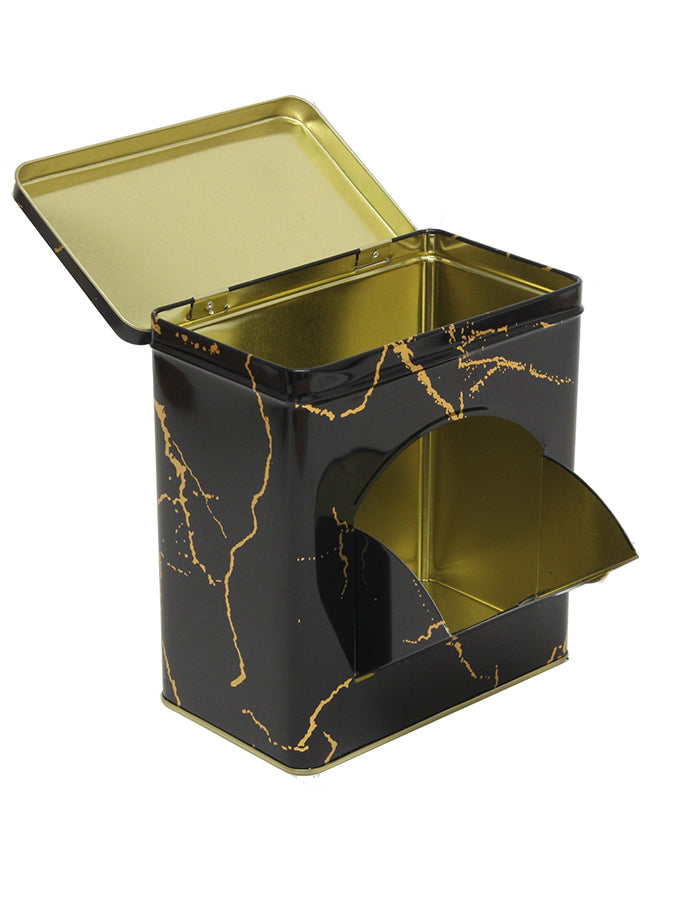 Lata metálica rectangular con vertedor 15x18x9 cm