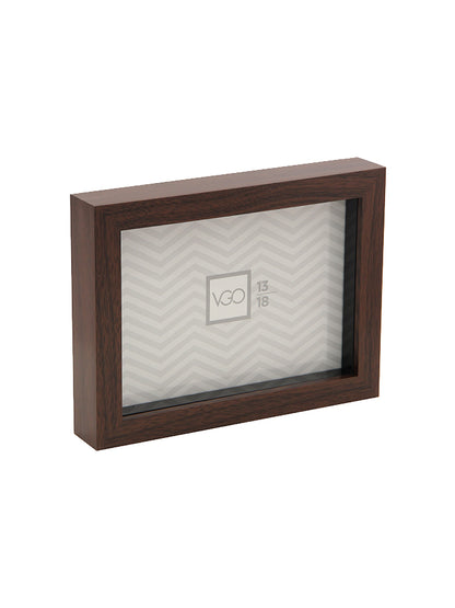 Marco de plástico símil madera shadow box (15 mm)