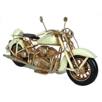 Adorno metálico moto vintage 28x11x15 cm.