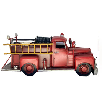 Adorno metálico camión vintage 36x15x16 cm.
