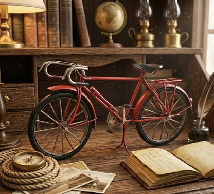 Adorno metálico bicicleta vintage 30x17x7 cm.