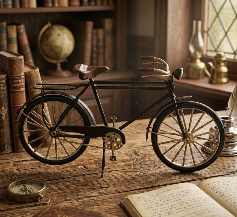 Adorno metálico bicicleta vintage 31x9x16 cm.