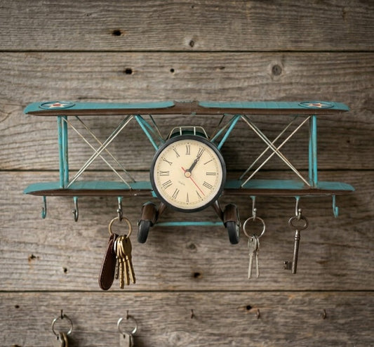 Reloj de pared con ganchos