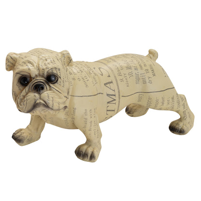 Adorno resina bulldog 26x13x13 cm