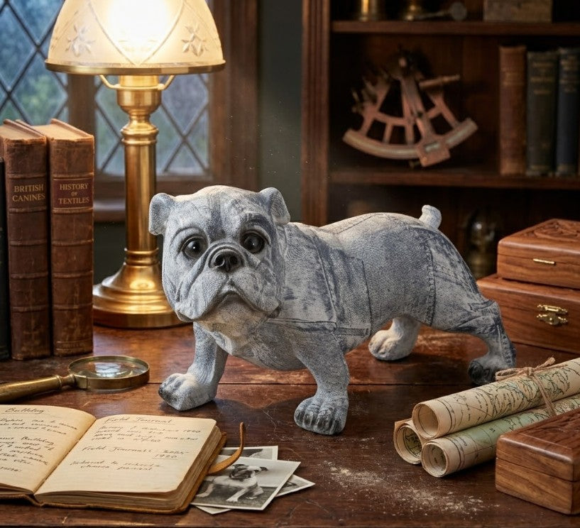 Adorno resina bulldog 26x13x13 cm