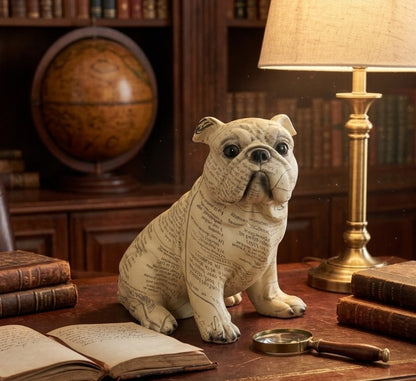 Adorno resina bulldog 23x17x22 cm.