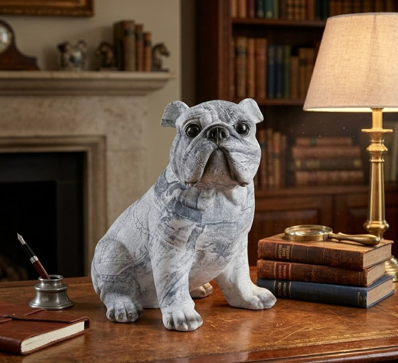Adorno resina bulldog 23x17x22 cm.