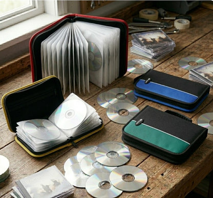 Porta 24/48/96 CDs con cierre combinados