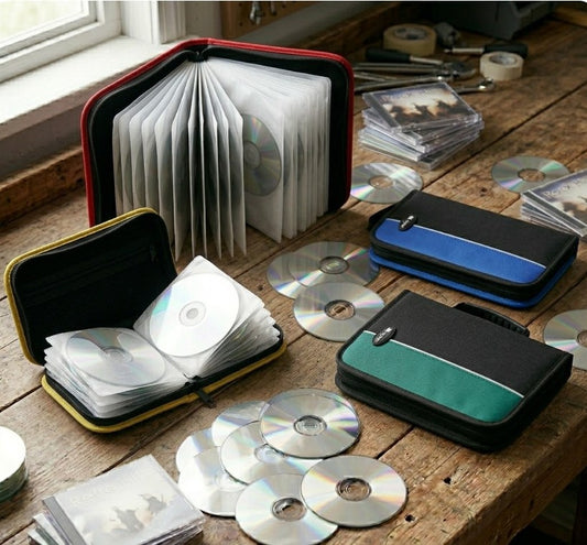 Porta 24/48/96 CDs con cierre combinados