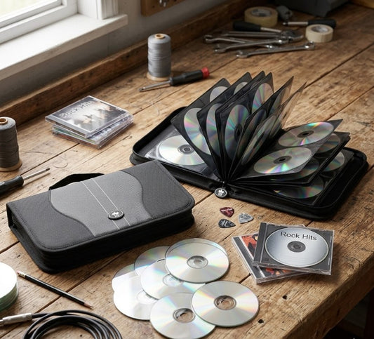 Porta 48 CDs con cierre combinados