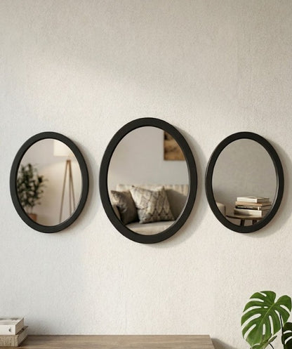 Set de 3 espejos ovalados