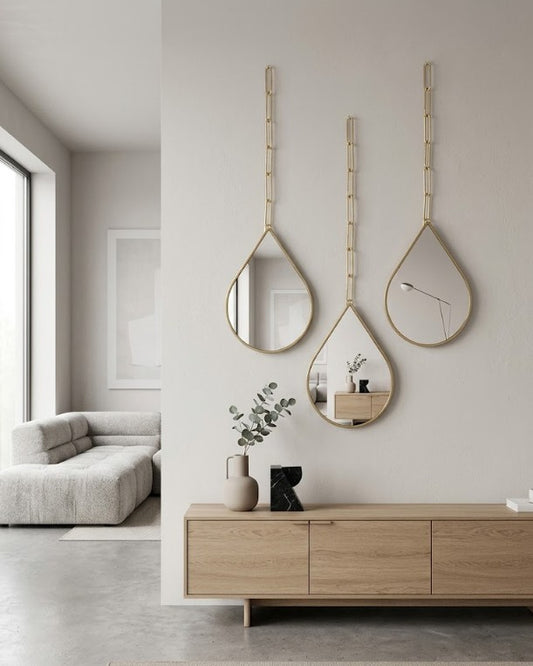 Set de 3 espejos gotas