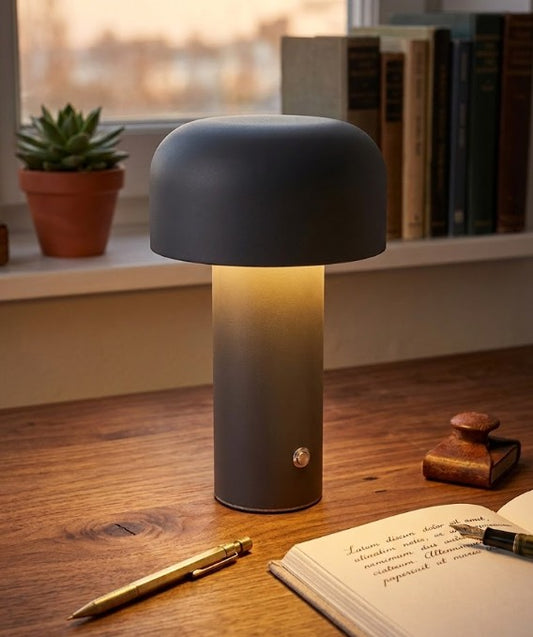 Lámpara de mesa al tacto. Recargable usb. 3 Tonos de luz