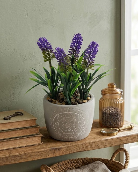 Plantita artificial con maceta aprox. 17 cm.