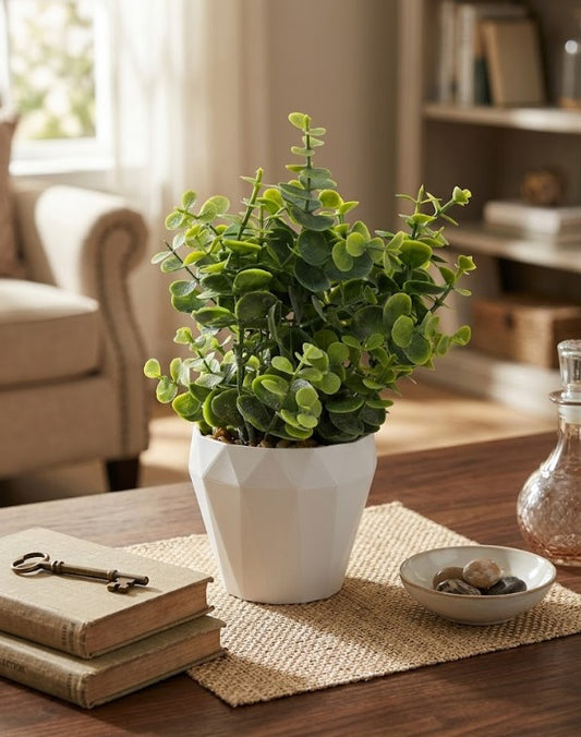 Plantita artificial con maceta aprox. 25 cm.