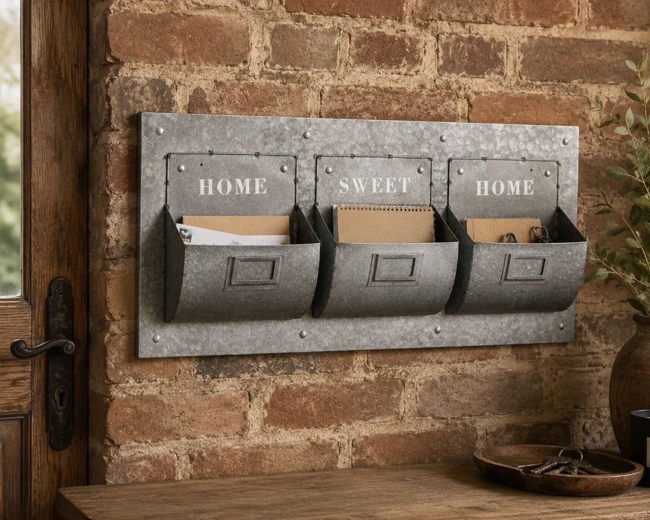 Organizador de pared galvanizado