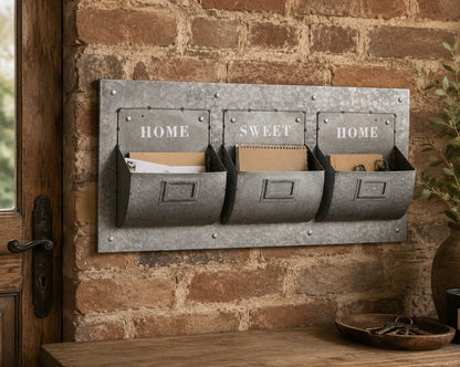 Organizador de pared galvanizado