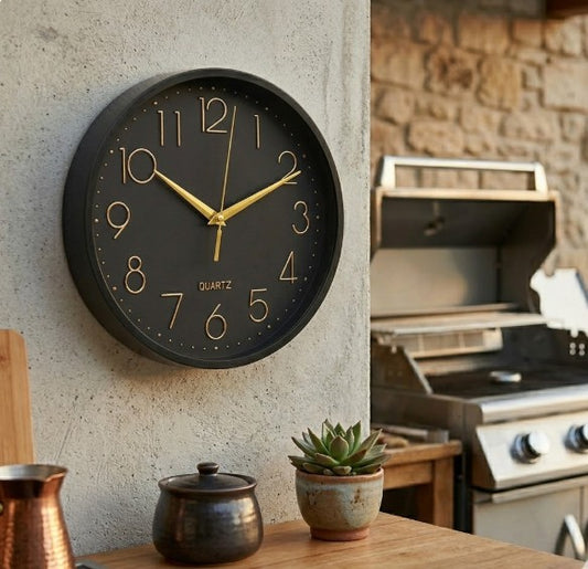 Reloj plástico de pared 25 cm.